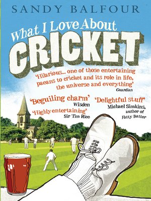 cover image of What I Love About Cricket